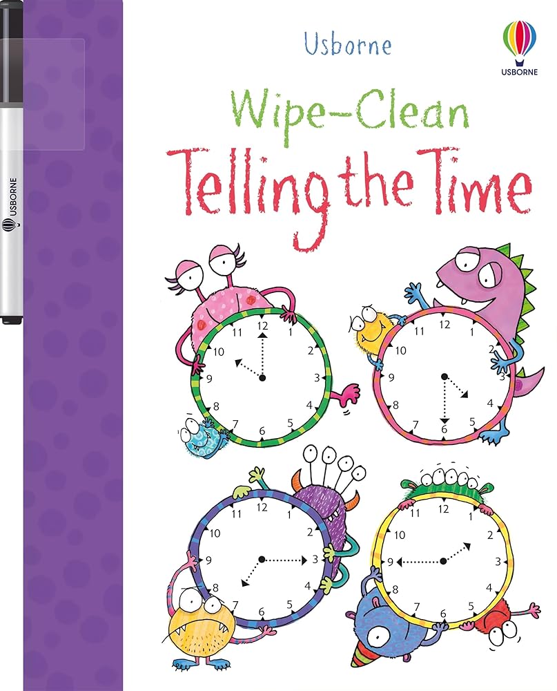 Wipe-clean Telling the Time cover image