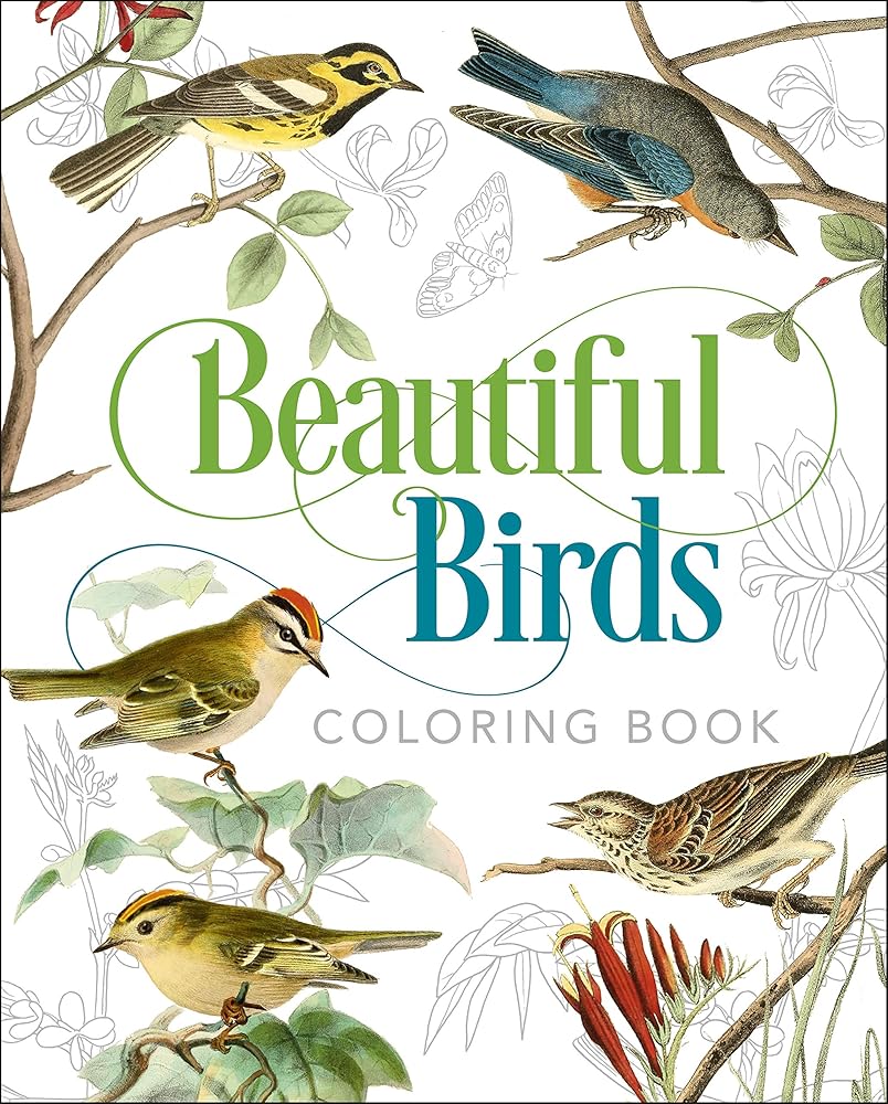 Beautiful Birds Coloring Book (Sirius Classic Nature Coloring) cover image