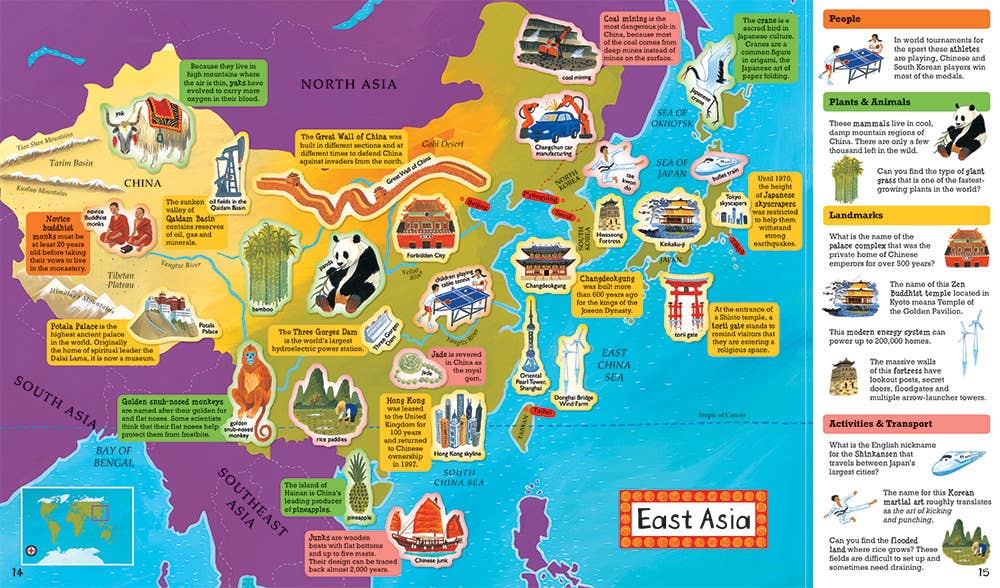 Barefoot Books World Atlas Sticker Book: Paperback