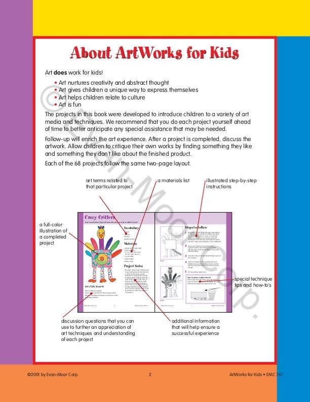 Artworks for Kids, Grade 1 - 6 Teacher Resource