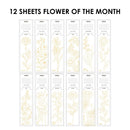 12 Sheets 140LB Watercolor Coloring Bookmarks