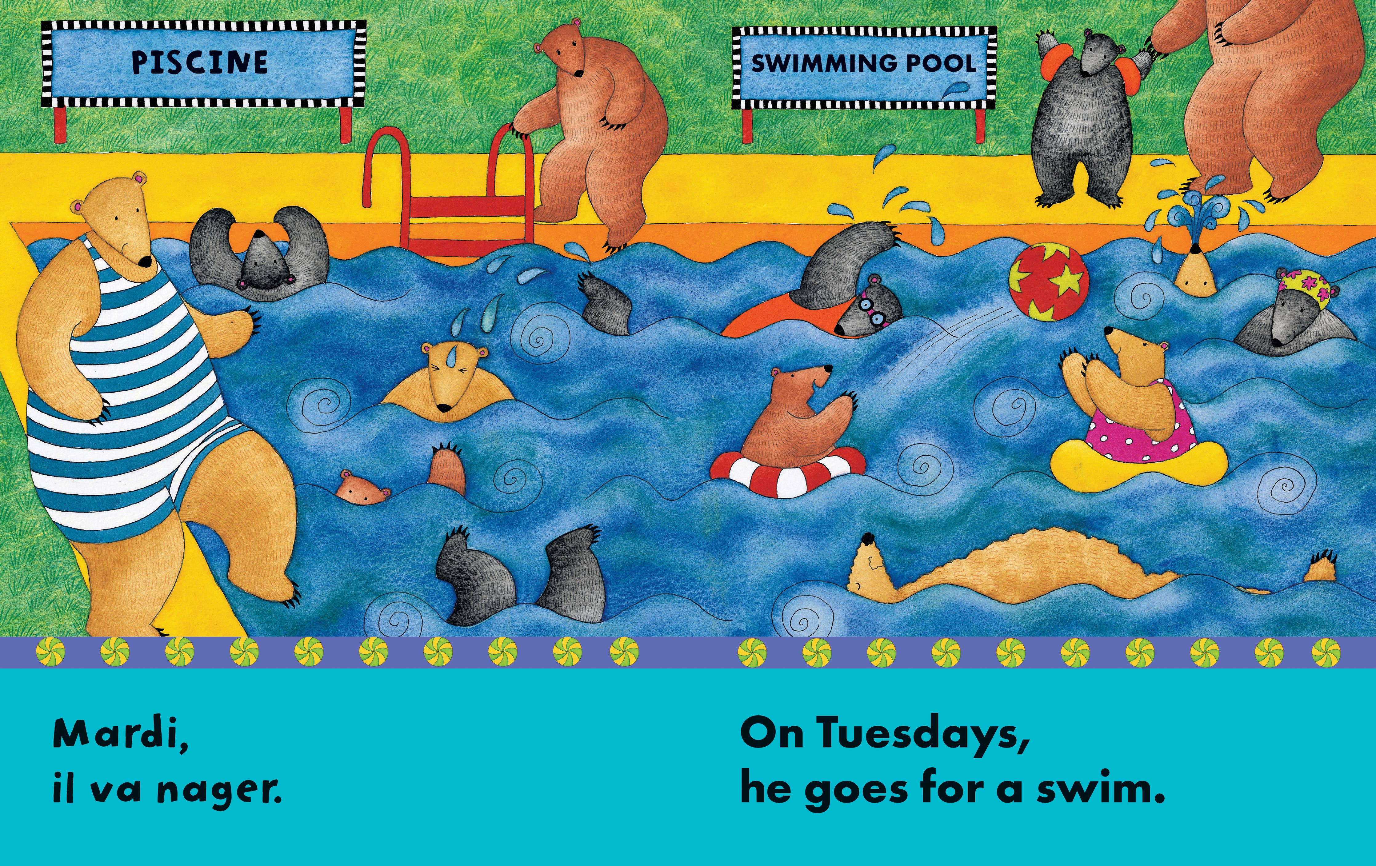 Bear About Town (Bilingual French & English): Bilingual French Paperback