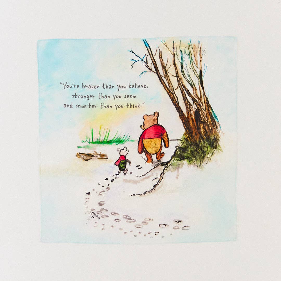 Winnie-the-Pooh Quote Playsilk