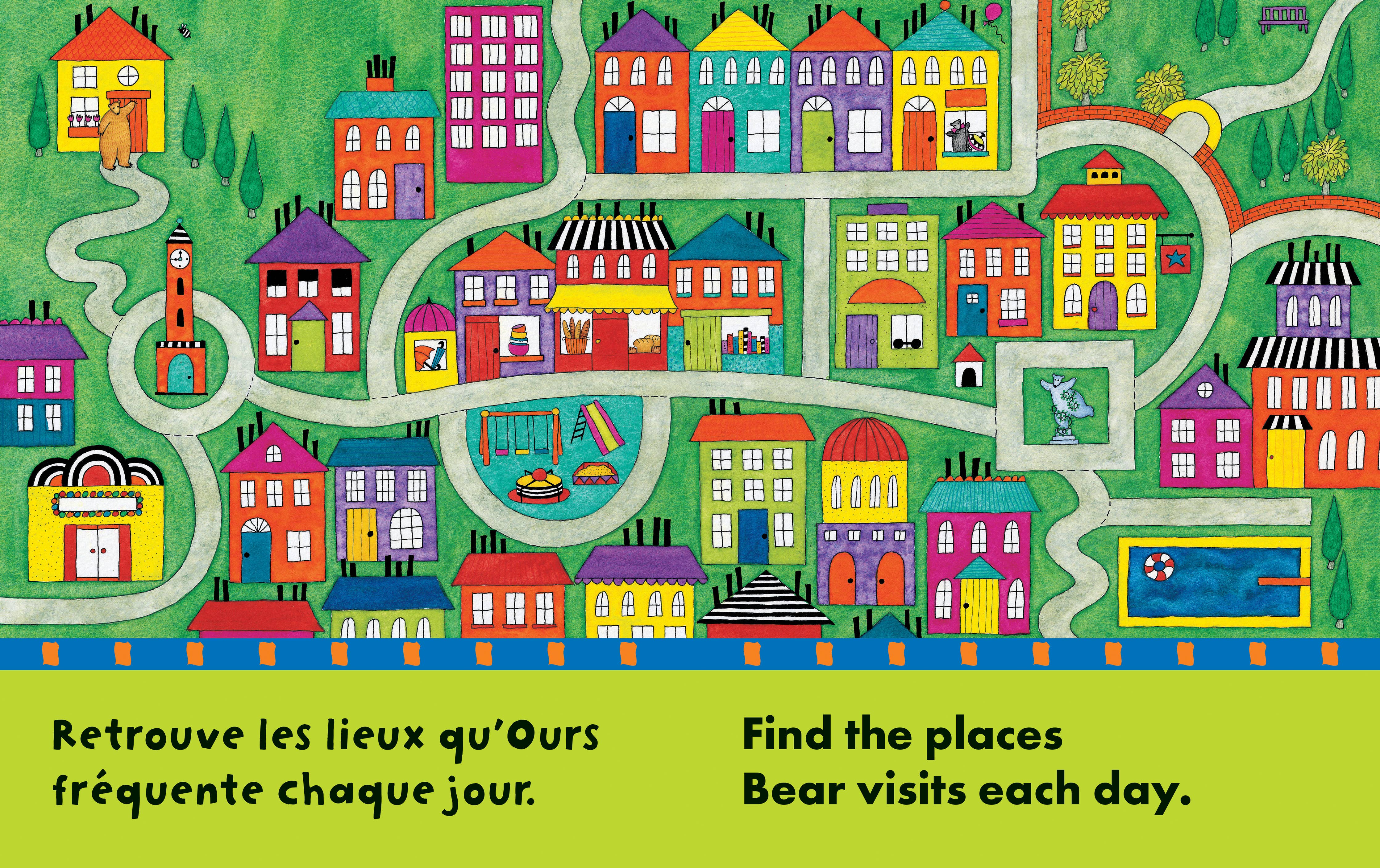 Bear About Town (Bilingual French & English): Bilingual French Paperback