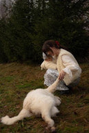 Woolen Woman's Vest - White: Small / Medium