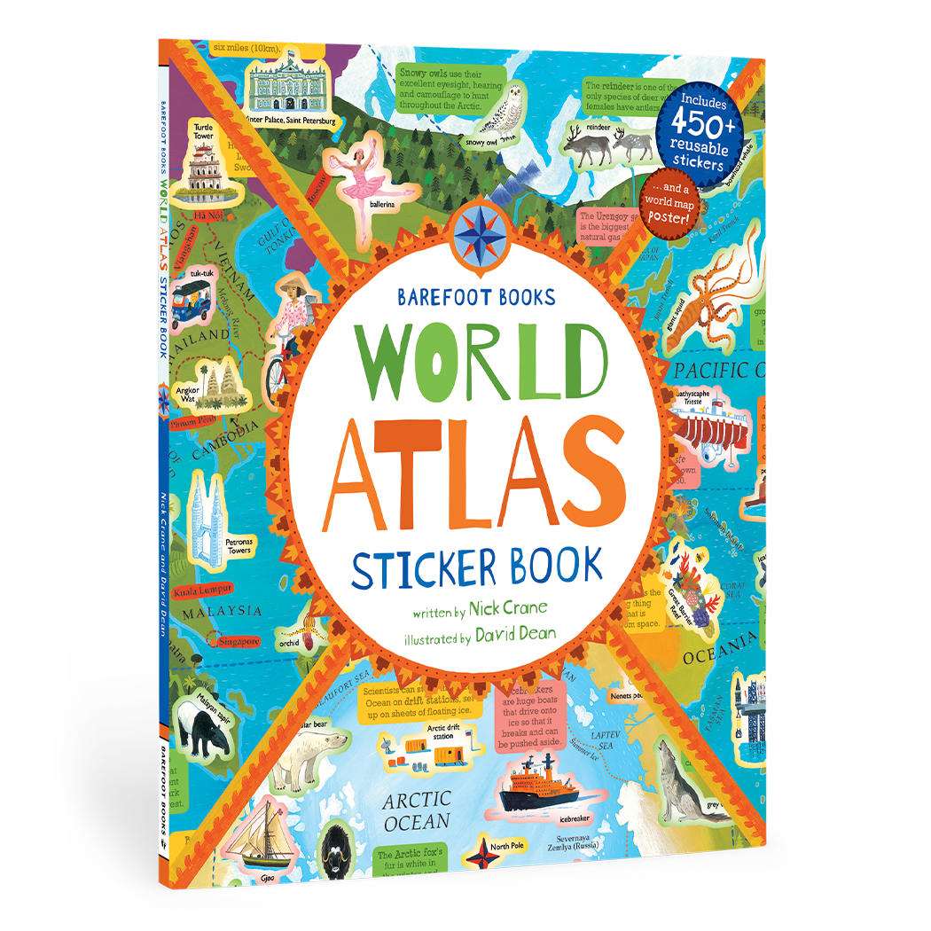 Barefoot Books World Atlas Sticker Book: Paperback
