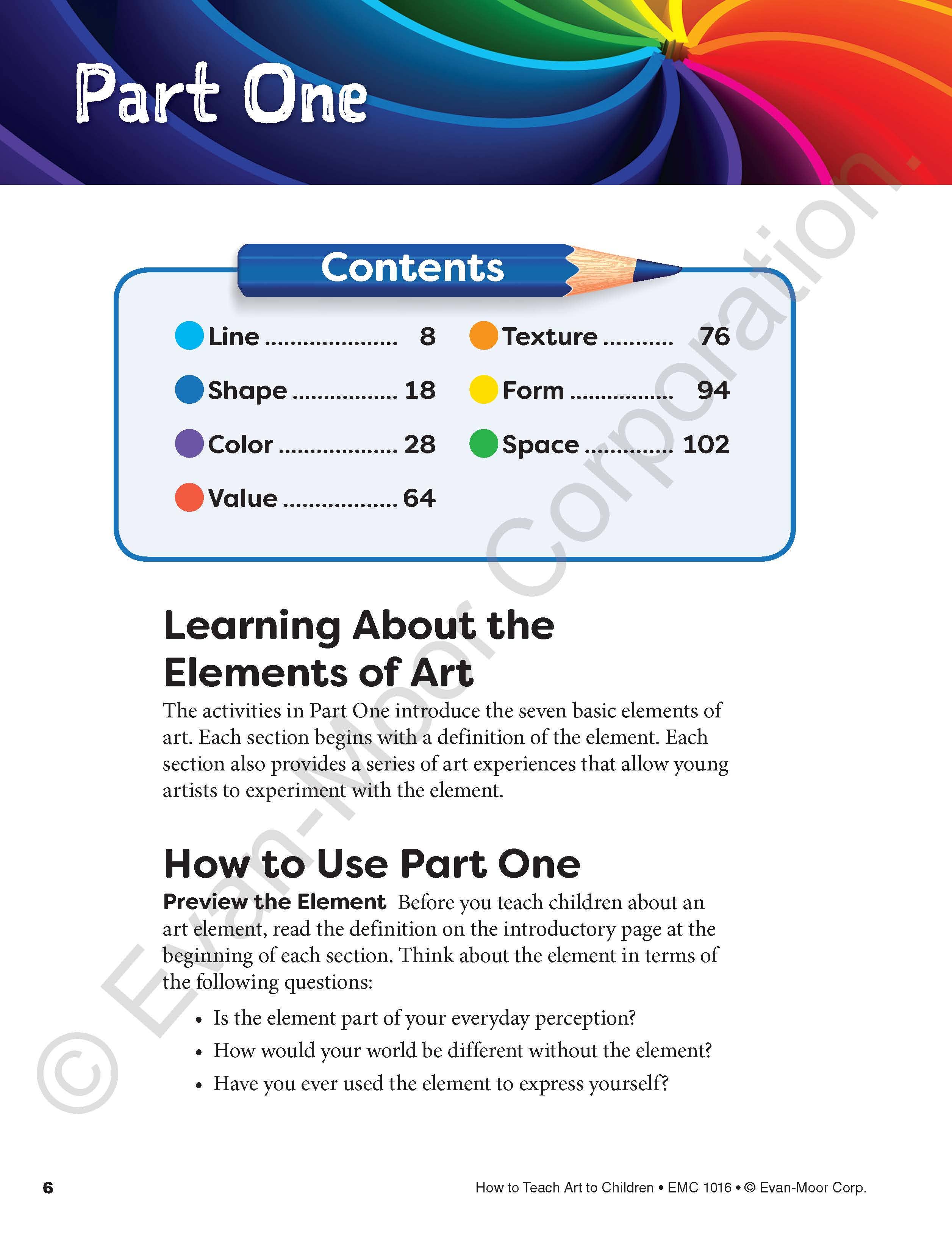 How to Teach Art to Children, Grade 1 - 6 Teacher Resource