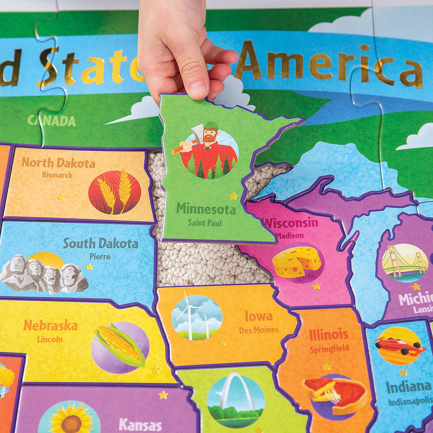 Floor Puzzle: Usa