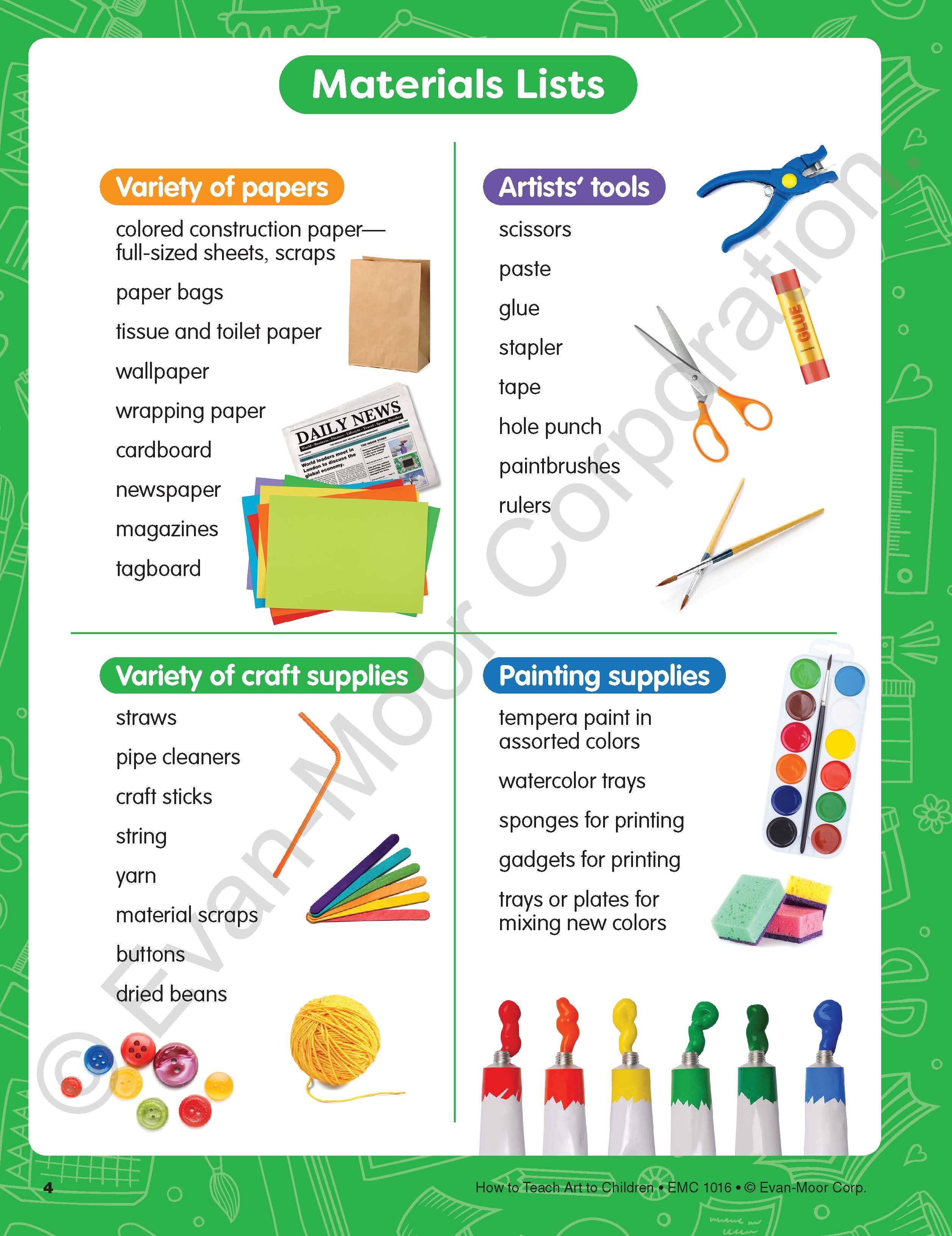 How to Teach Art to Children, Grade 1 - 6 Teacher Resource