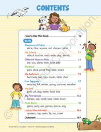 My First Big Book of Words, Grade PreK Workbook