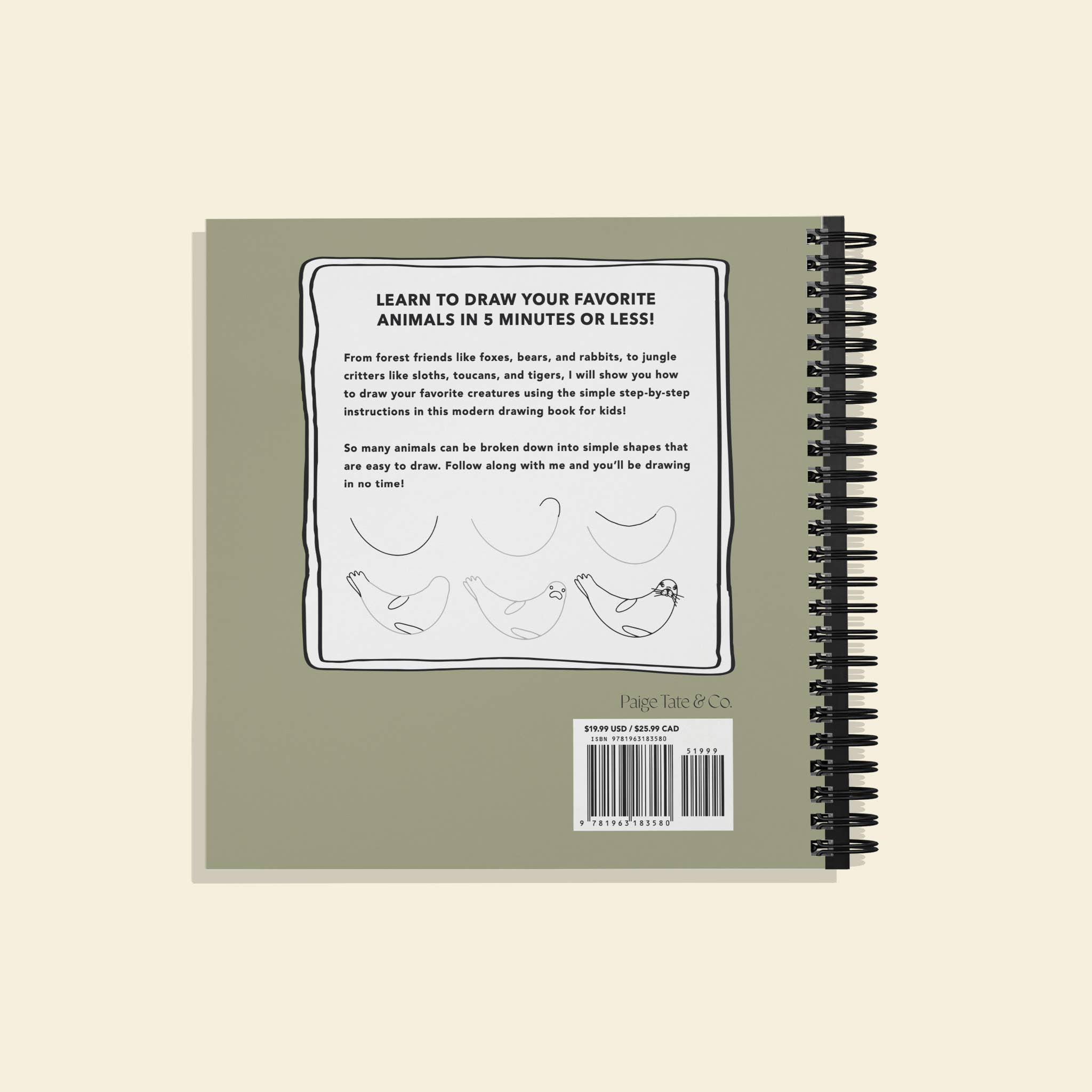 All the Animals: How to Draw Books for Kids (Spiral)