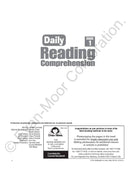 Daily Reading Comprehension, Grade 1 Teacher Edition