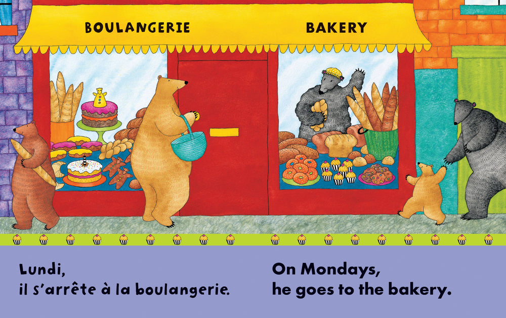 Bear About Town (Bilingual French & English): Bilingual French Paperback