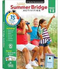 Summer Bridge Activities 1st to 2nd Grade Workbook, Activity Book With Math, Reading Comprehension, Science, Fitness, Social Studies, Writing Practice, and Flash Cards (Volume 3) cover image
