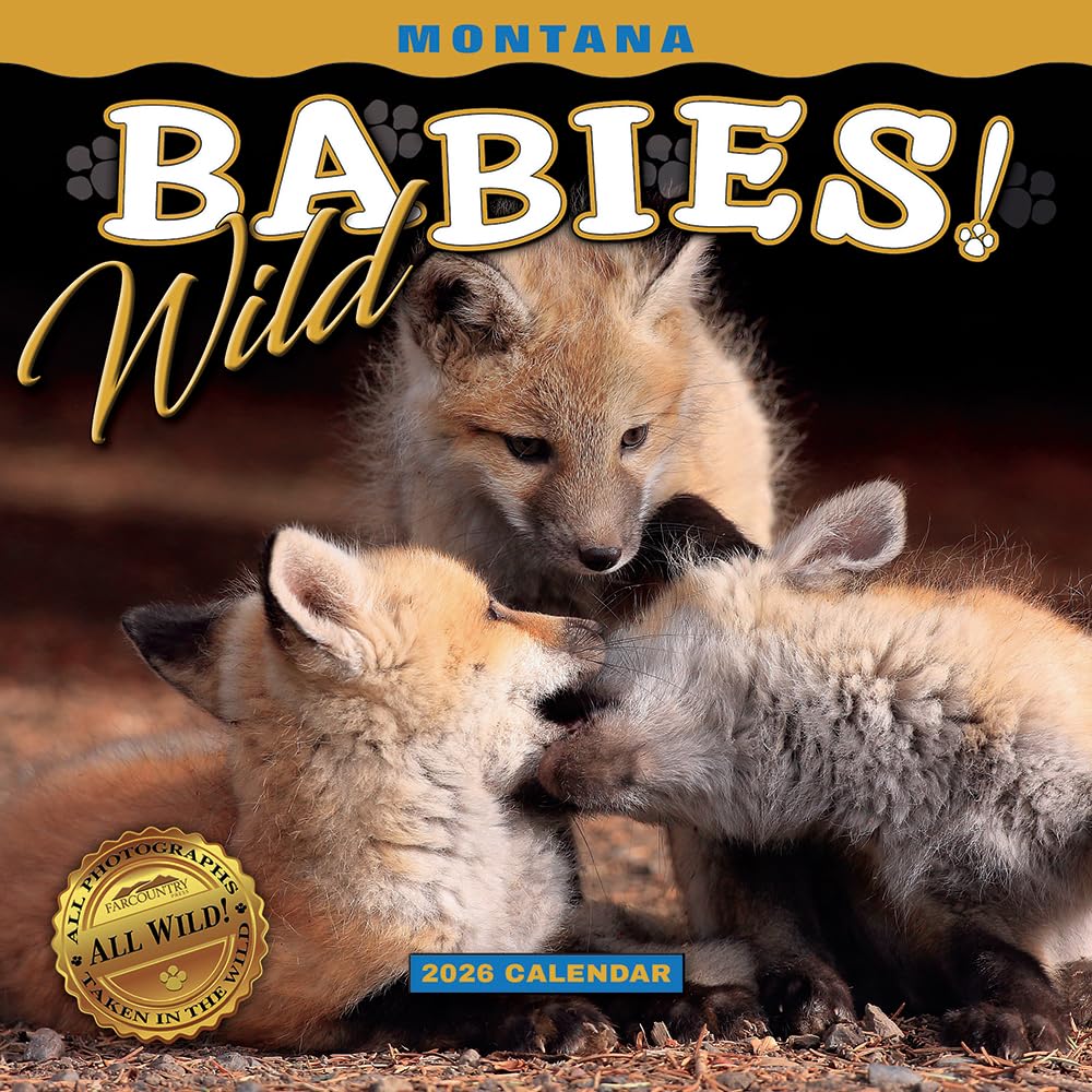 2026 Montana Wild Babies Mini Wall Calendar