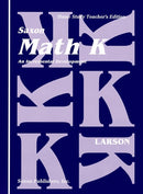 Saxon Math K Homeschool Teacher's Manual 1st Edition cover image
