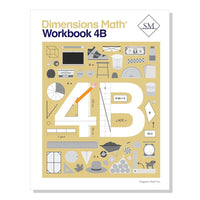 Dimensions Math Workbook 4B | Singapore Math Inc. [Paperback] cover image