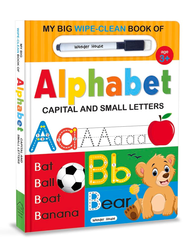 My Big Wipe And Clean Book of Alphabet for Kids: Capital And Small Letters