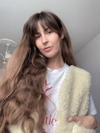 Woolen Woman's Vest - White: Small / Medium