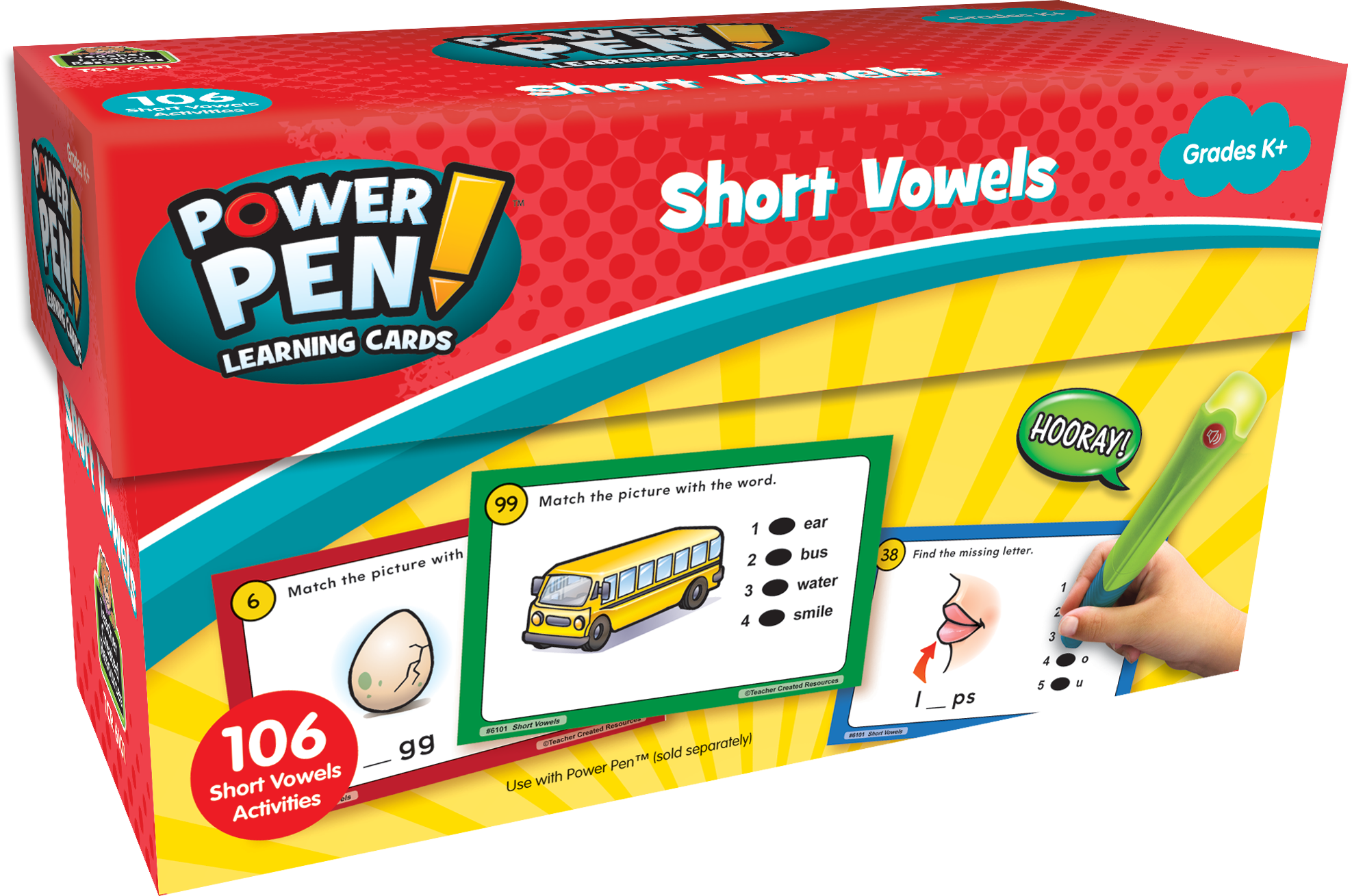 Power Pen® Learning Cards: Short Vowels