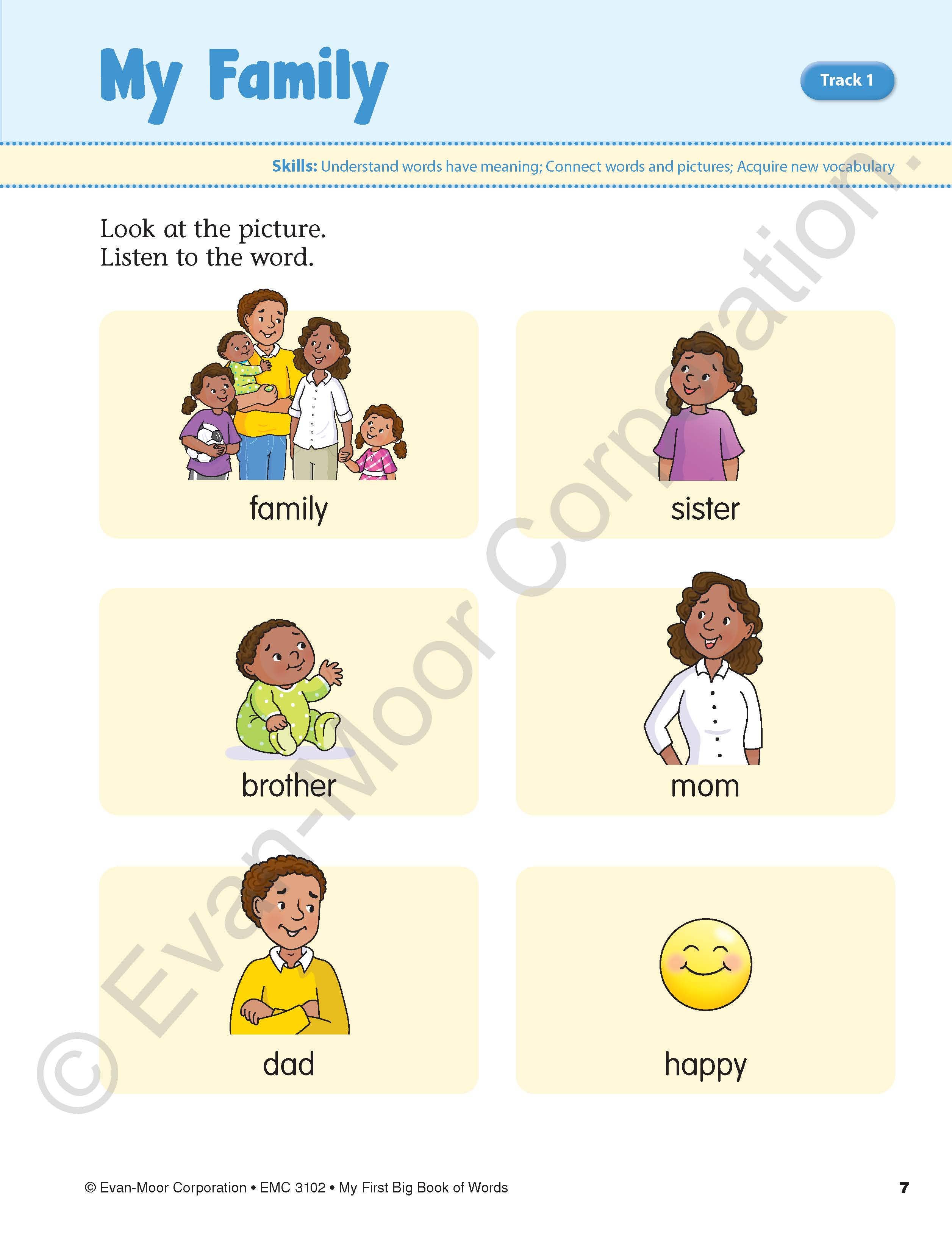 My First Big Book of Words, Grade K Workbook