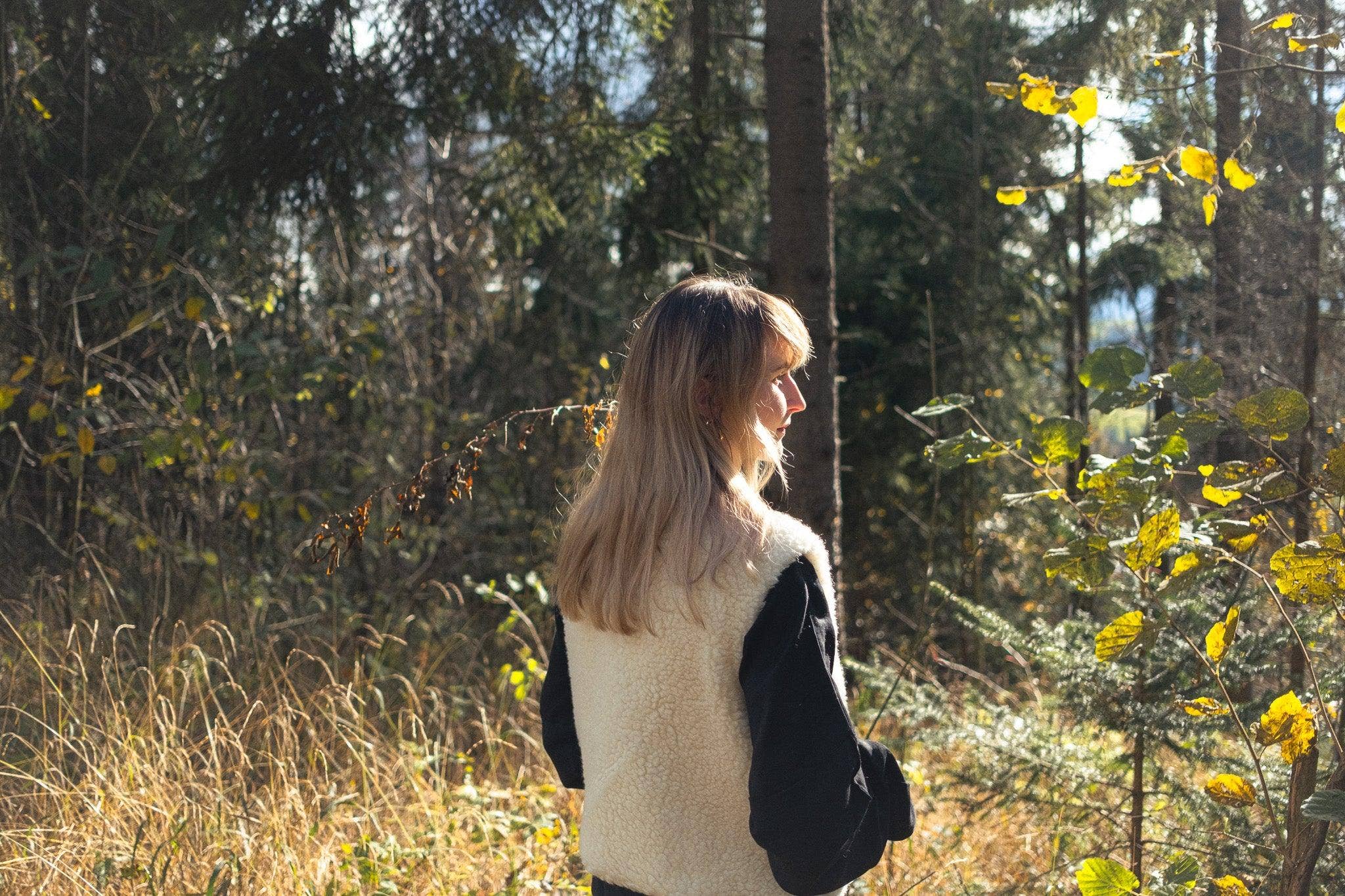 Woolen Woman's Vest - White: Small / Medium