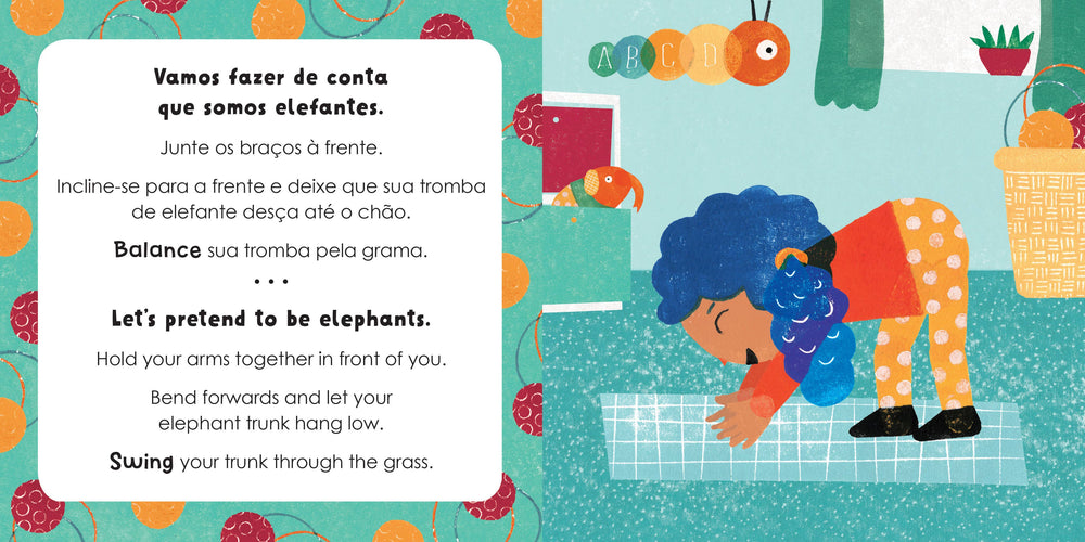 Mindful Tots: Animal Antics (Bilingual Portuguese & English): Bilingual Portuguese Board Book