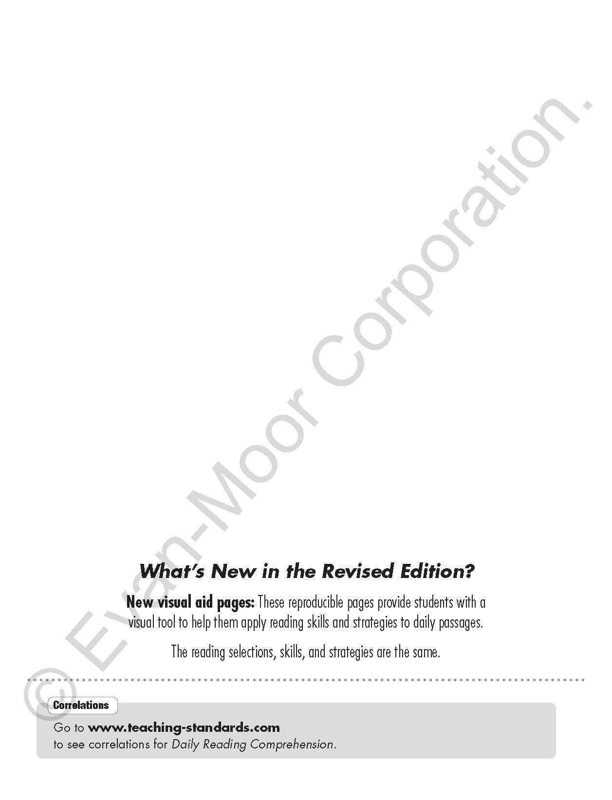 Daily Reading Comprehension, Grade 1 Teacher Edition