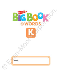 My First Big Book of Words, Grade K Workbook