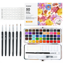 Watercolor Set Of 50 With Brushes