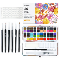 Watercolor Set Of 50 With Brushes