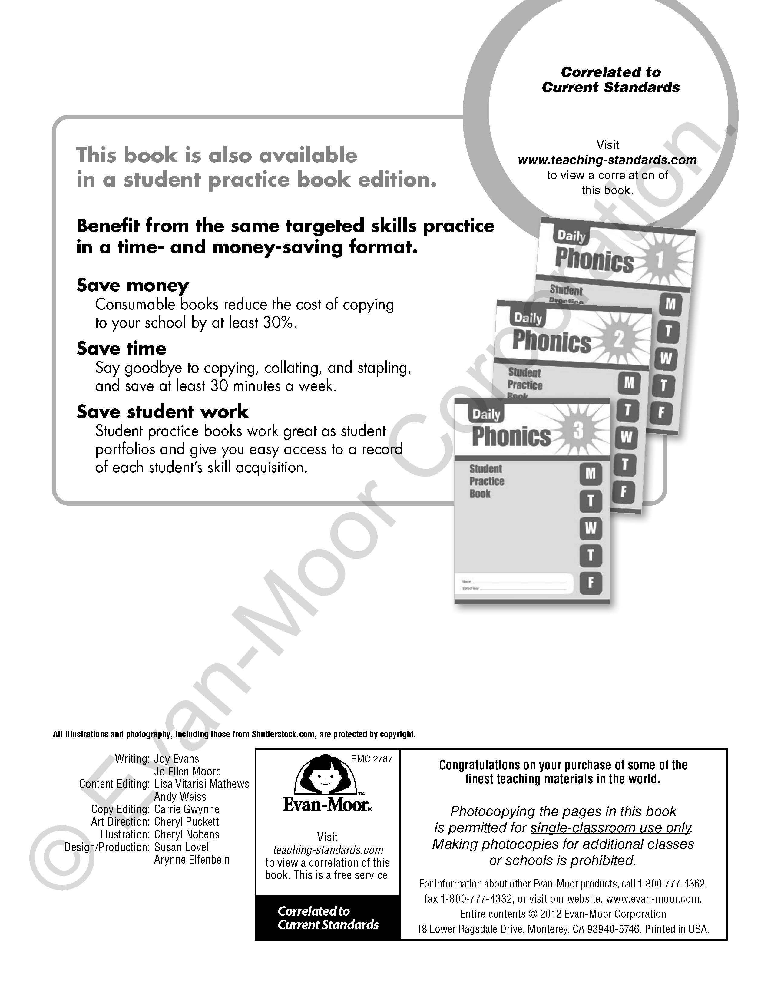 Daily Phonics, Grade 1 Teacher Edition