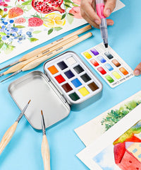 Watercolor Pocket Set of 12 - Essential Colors