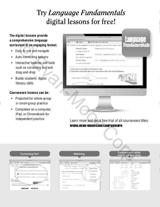 Language Fundamentals, Grade 1 Teacher Resource